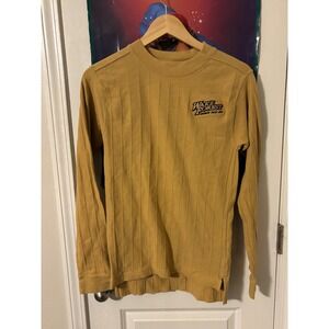 Wake Forest Demon Deacons Ribbed Knit Shirt  Small Yellow Carolina Traders